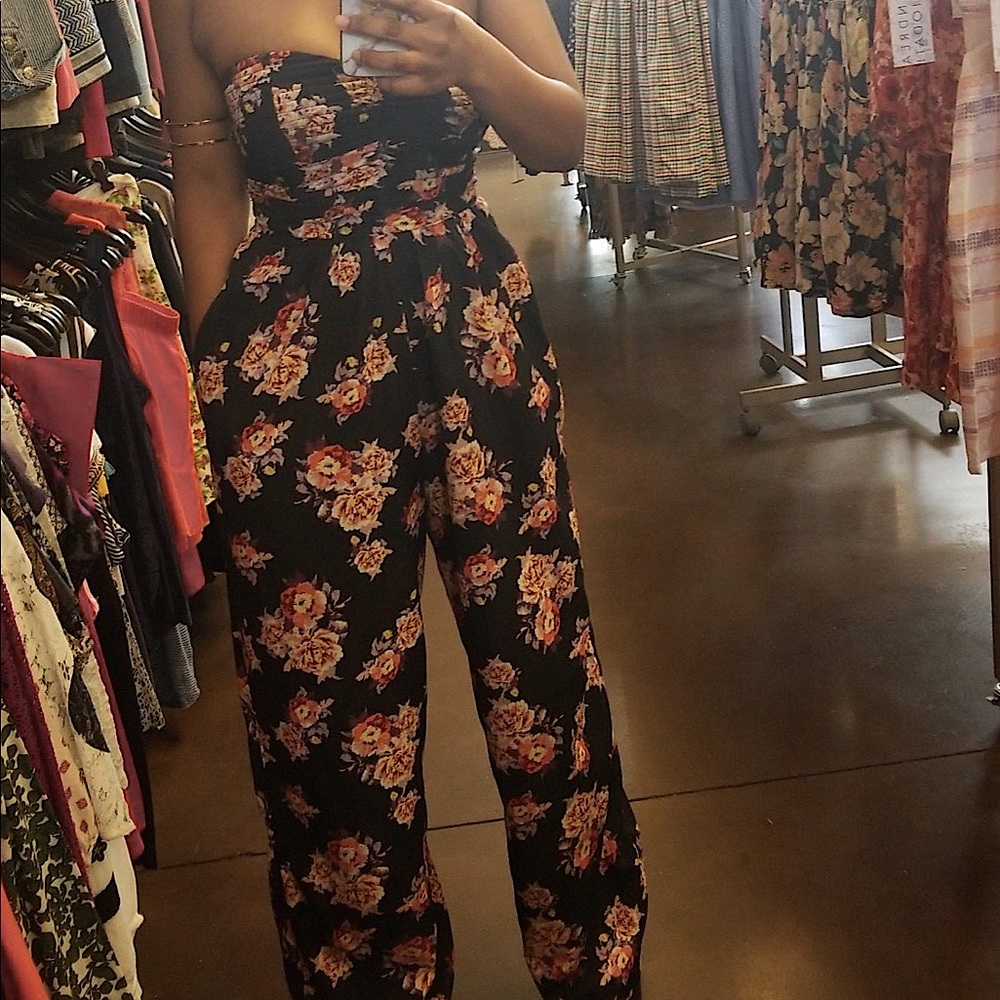 Wide Leg Floral Jumpsuit
